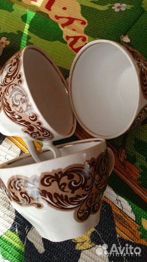 Кофейные чашки Рижский фарфоровый завод