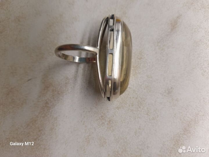 Кольцо с горным хрусталем