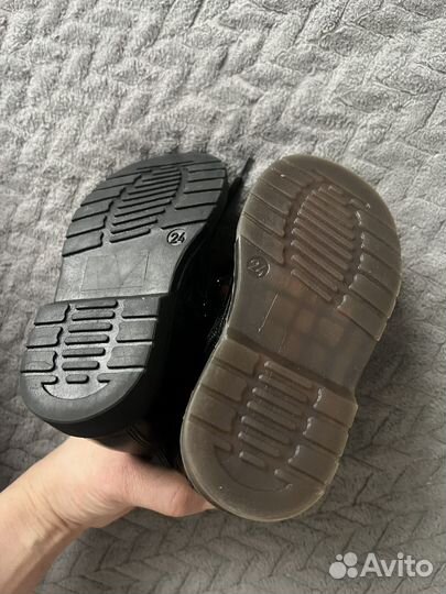 Итальянские кожаные ботинки для девочки 24