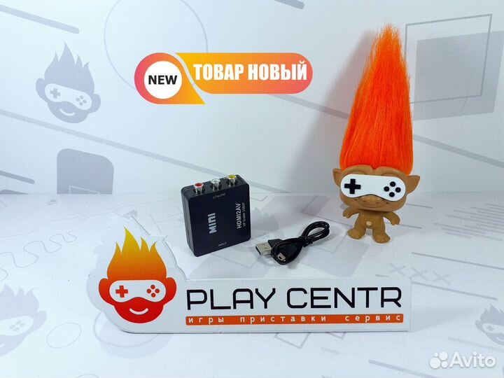 Конвертер hdmi2AV - c hdmi на тюльпаны новый