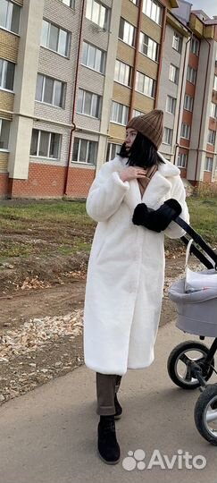 Шуба из искусственного меха длинная