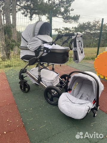 Коляска 2 в 1и 3 в1 обновленная Люксмам 555