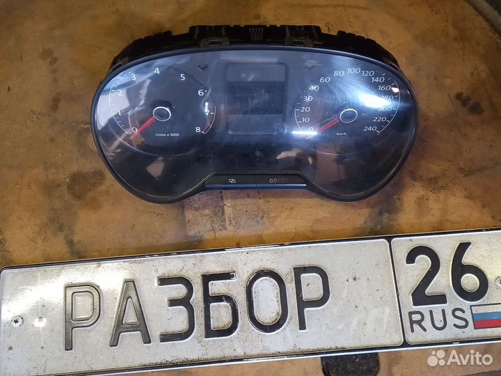 Щиток приборов на volkswagen polo седан