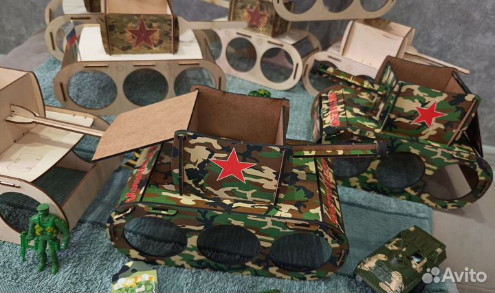 Деревянные танки для наполнения