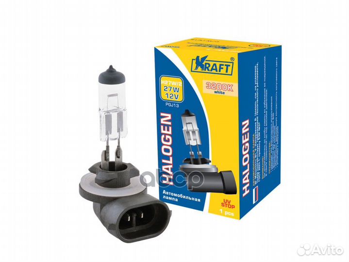 Автолампа H27W/2 (881) 12V 27W (PGJ13) KT 70002