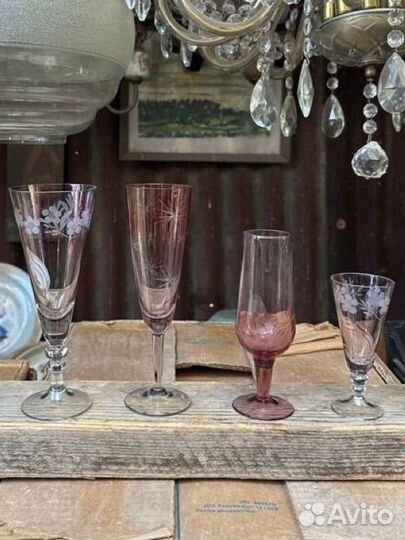 Винатжные авторские бокалы 