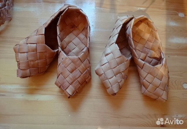 Лапти из бересты 39, 40, 41, 42 размеры