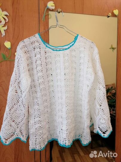 Кофта вязаная крючком