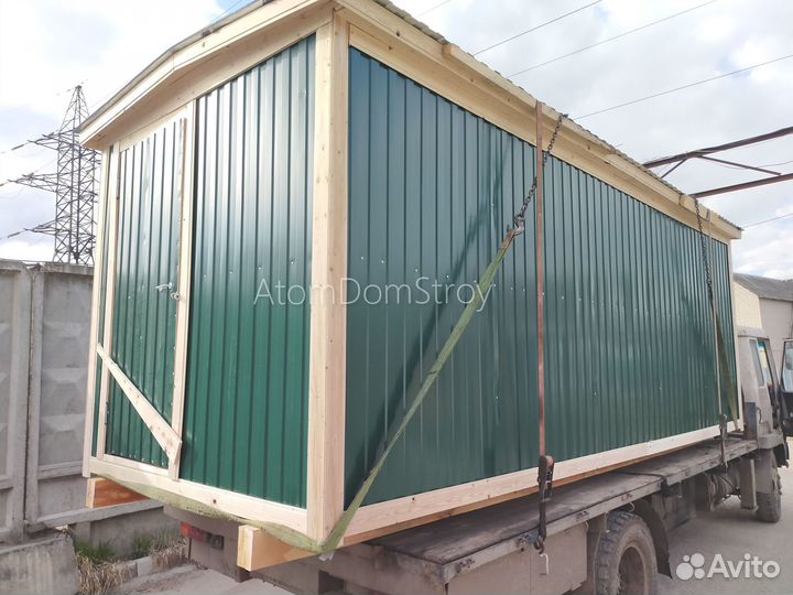 Бытовка деревянная утепленная с электрикой