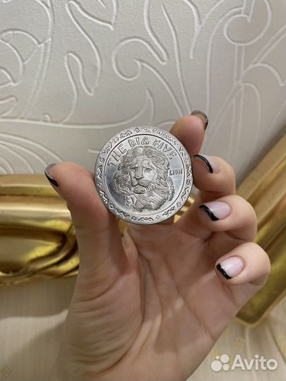 Монета The Big five Lion 2001