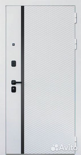 Дверь с зеркалом стальная Ливерпуль