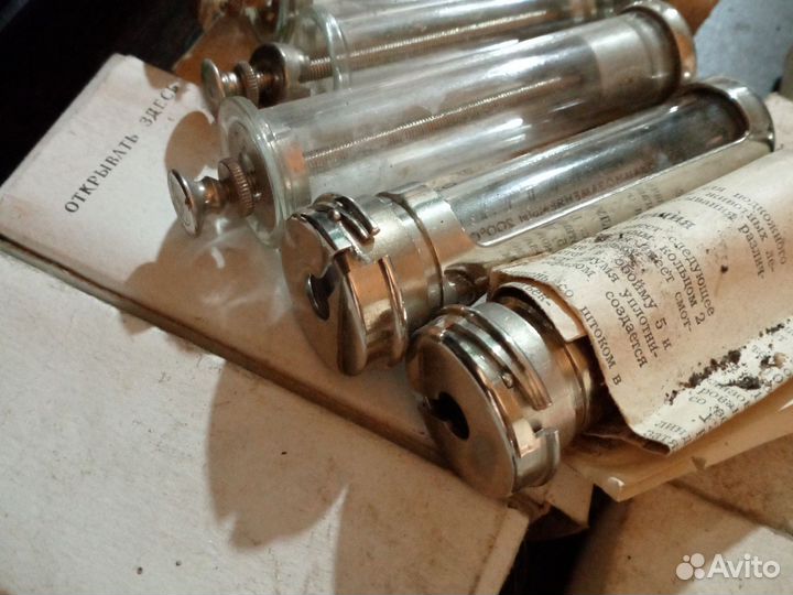 Шприц стеклянный СССР