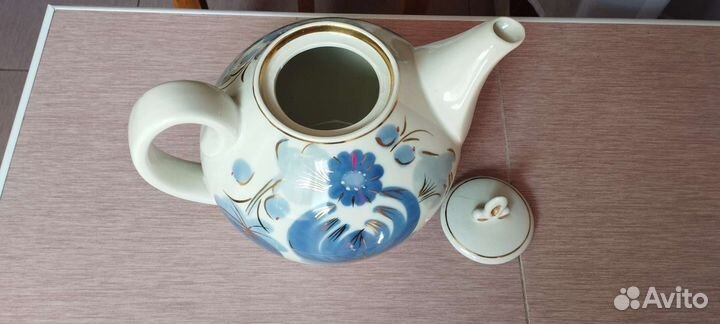 Чайник заварочный СССР Большой 3л Городецкий фарфо