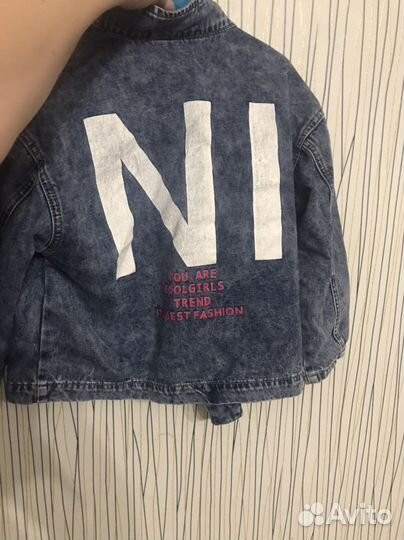 Джинсовый костюм для девочки