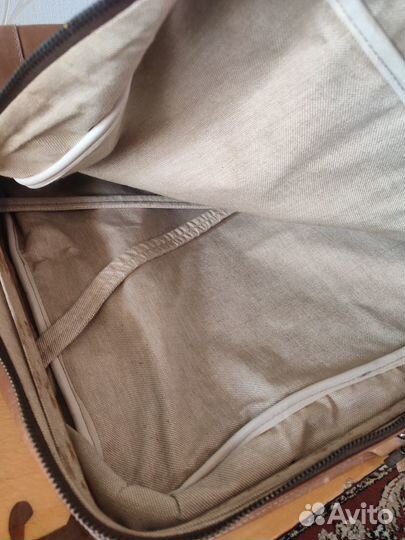 Чемодан натуральная кожа