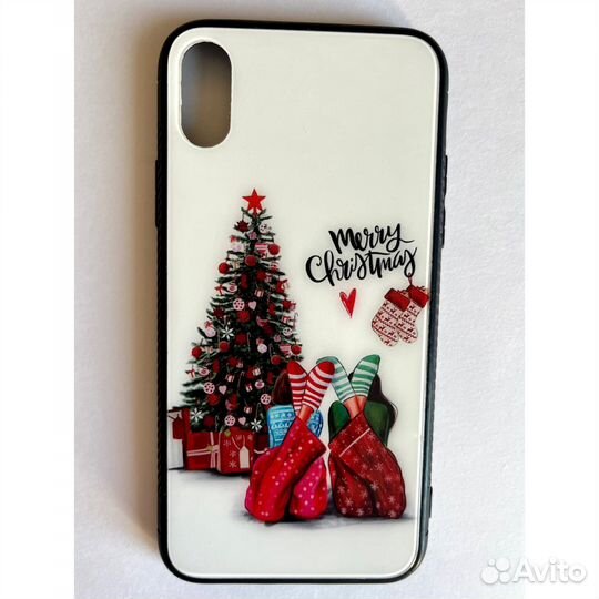 Чехол iPhone X/XS новогодний новый