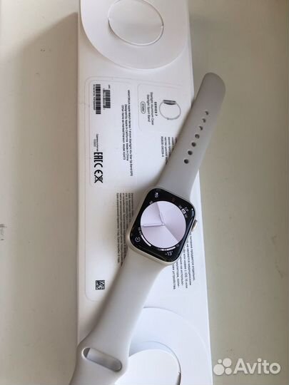 Часы apple watch 7 41 mm starlight