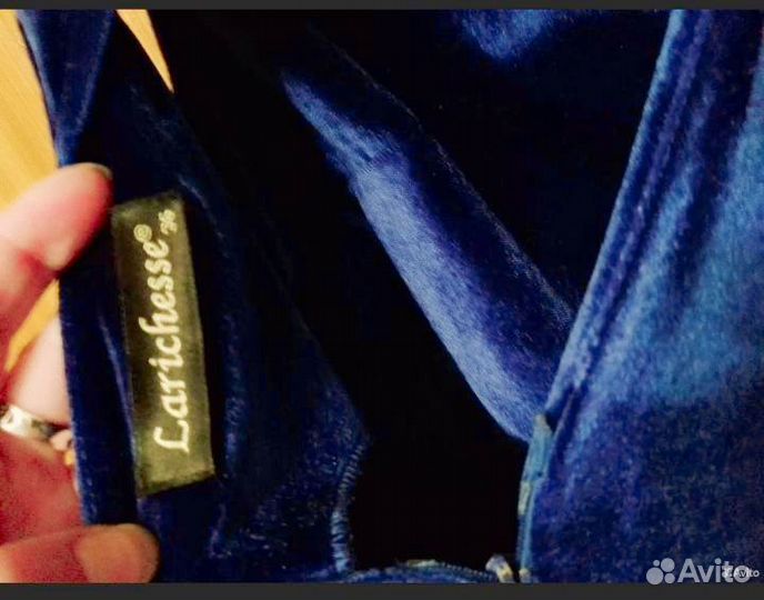 Бархатное вечернее платье 42 размер