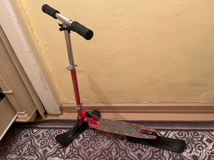 Детский снегокат высокий, снежный скутер