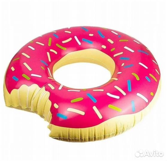 Надувной круг для плавания Пончик