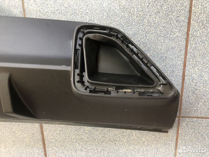 Накладка юбка заднего бампера Kia Rio 4 2021