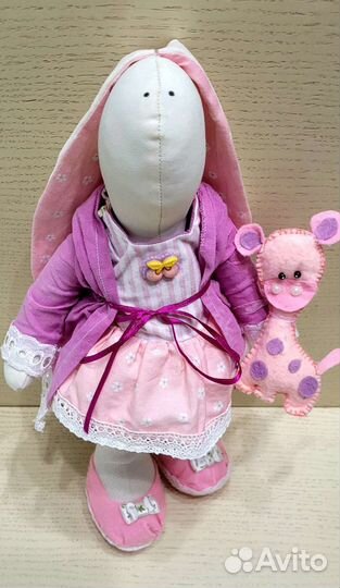 Кукла тильда заяц ручной работы