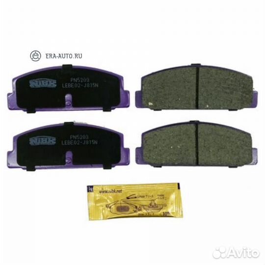 Nibk PN5203 Колодки тормозные задние mazda 6 02/32