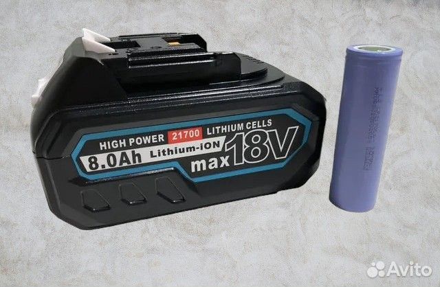 Аккумулятор для Makita 18v LXT 8Ah Ручная сборка