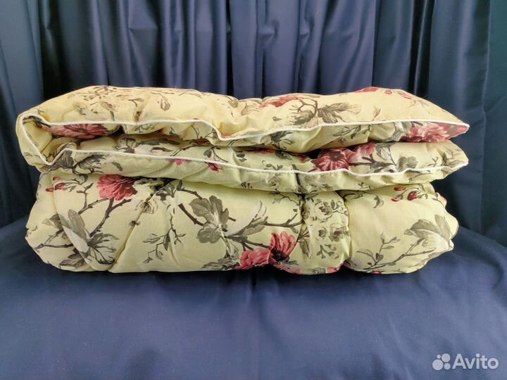 Одеяло холлофайбер 1.5 спальное толстое теплое зим