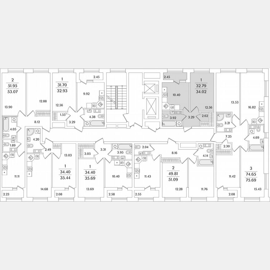 1-к. квартира, 34 м², 9/14 эт.