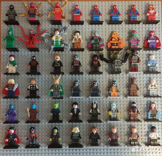 Lego DC Marvel минифигурки коллекция