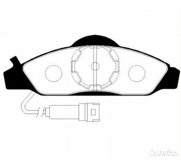 Колодки тормозные ssangyong korando/musso