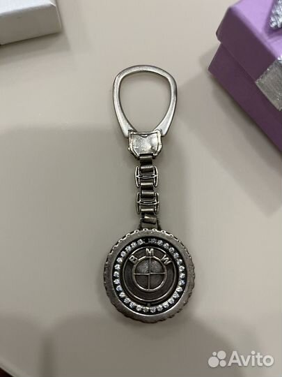 Брелок для ключей автомобиля BMW серебряный
