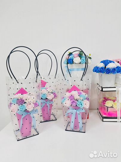 Мыльные розы букеты Доставка 24/7 Оптом Розница