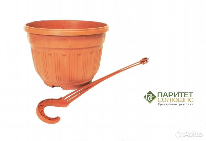 Кашпо 5,5 л (терракот) литье
