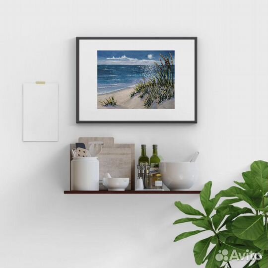 Картина Маслом Морской Пейзаж Куршская Коса