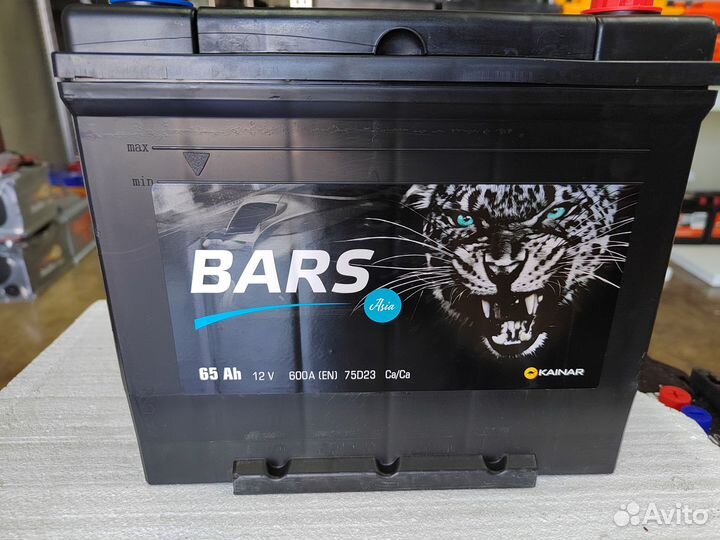 Аккумулятор Барс (Bars) Азия 65 Ач обр 600 А