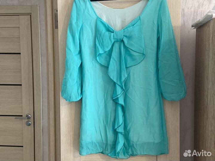 Платье бирюзовое