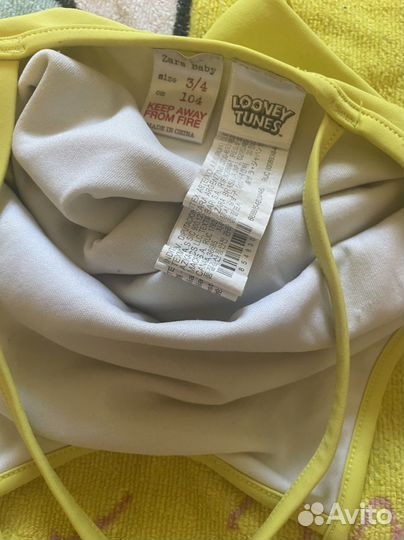 Купальник для девочки zara 104