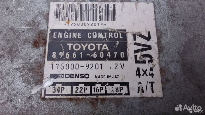 Блок управления двигателем 5VZ Toyota LC Prado 90