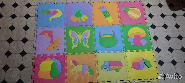 Детский коврик мозаика