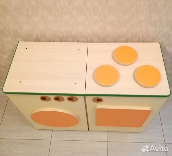 Кухня детская игровая деревянная большая