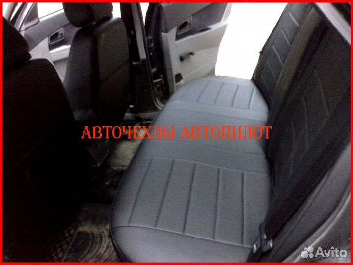 Чехлы Автопилот LADA Priora из экокожи чёрные