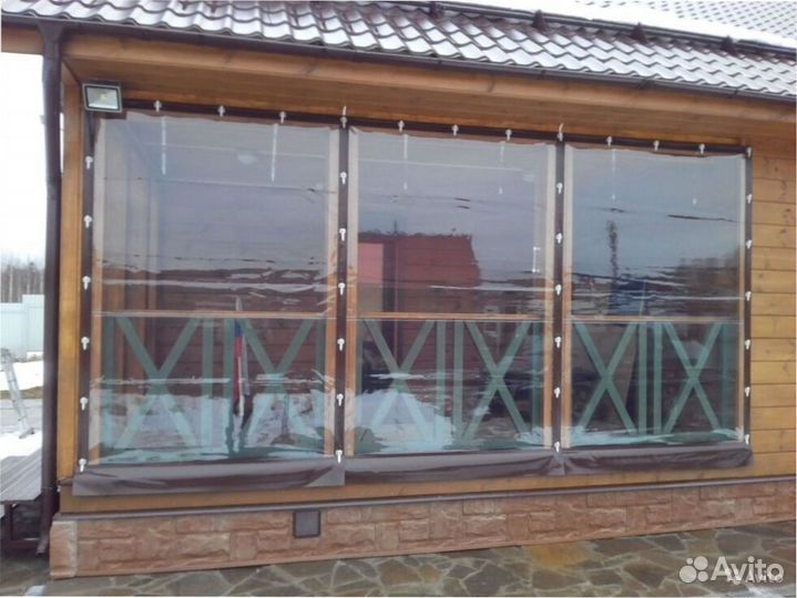 Мягкие окна для беседки / расчет по фото