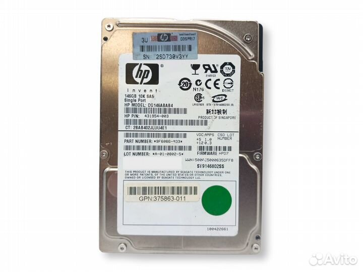 HDD HP 146GB