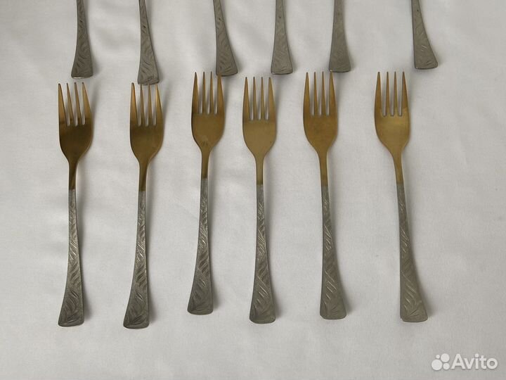 Столовые ложки и вилки СССР 12 шт нержавейка