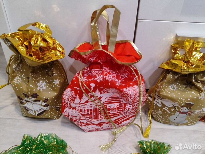 Мешочки для новогодних подарков