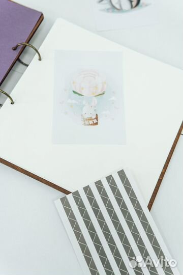 Фотоальбом с деревянной обложкой