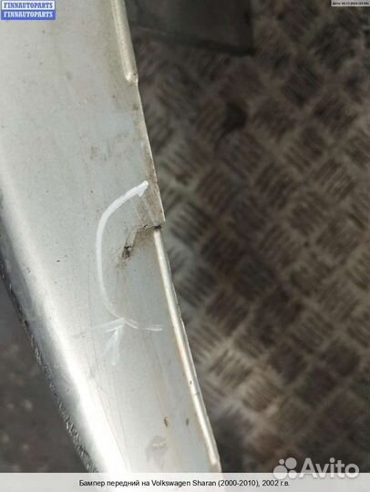 Бампер передний перед Volkswagen Sharan I (7M), 2002 Бензин