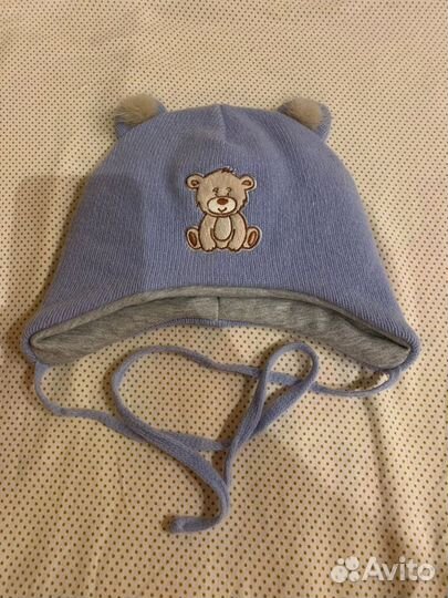 Шапка зимняя для мальчика размер 44-46